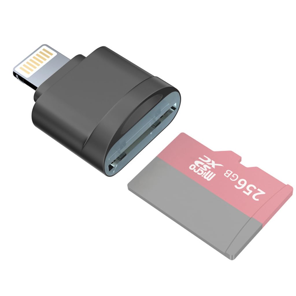 Verilux® Micro SD Card Reader for iPhone iPad, Micro SD/TF Card Reader Memory Card Reader for iPhone Plug and Play Card Reader for iPhone 13/12/Pro/11/X/XR/Max Verilux® Micro SD Card Reader for iPhone iPad, Micro SD/TF Card Reader Memory Card Reader for iPhone Plug and Play Card Reader for iPhone 13/12/Pro/11/X/XR/Max